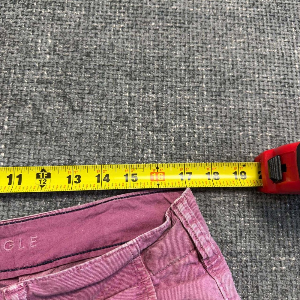 American Eagle Chino Shorts Mens 34 Mauve Pink Next Level Flex Stretch Casual - Picture 5 of 12